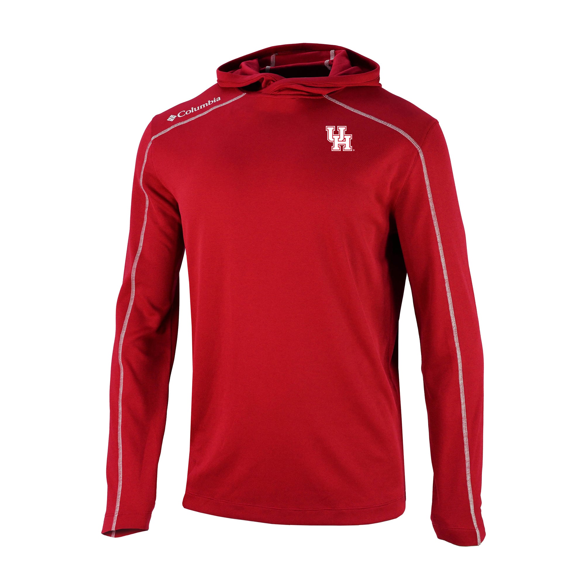 Men's Columbia Red Houston Cougars Shotgun Pullover Hoodie