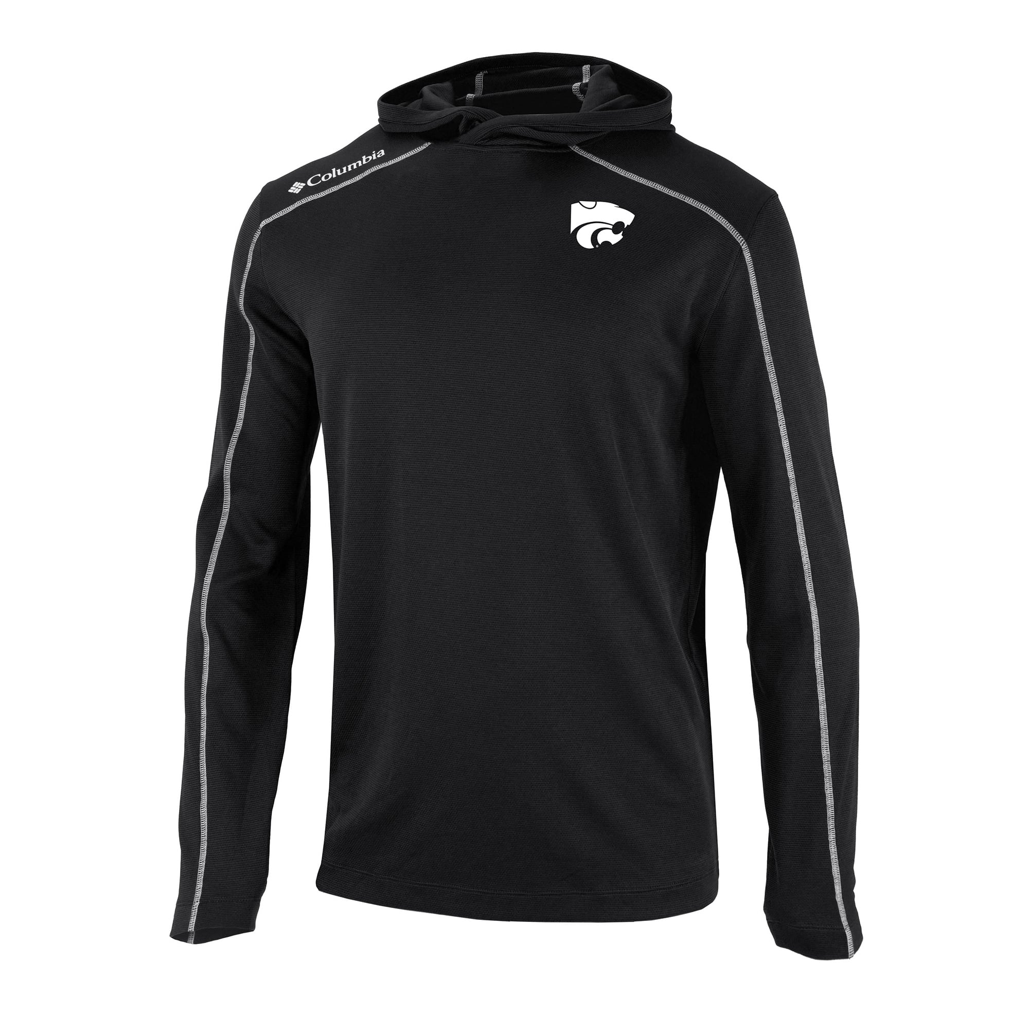 Men's Columbia Black Kansas State Wildcats Shotgun Pullover Hoodie