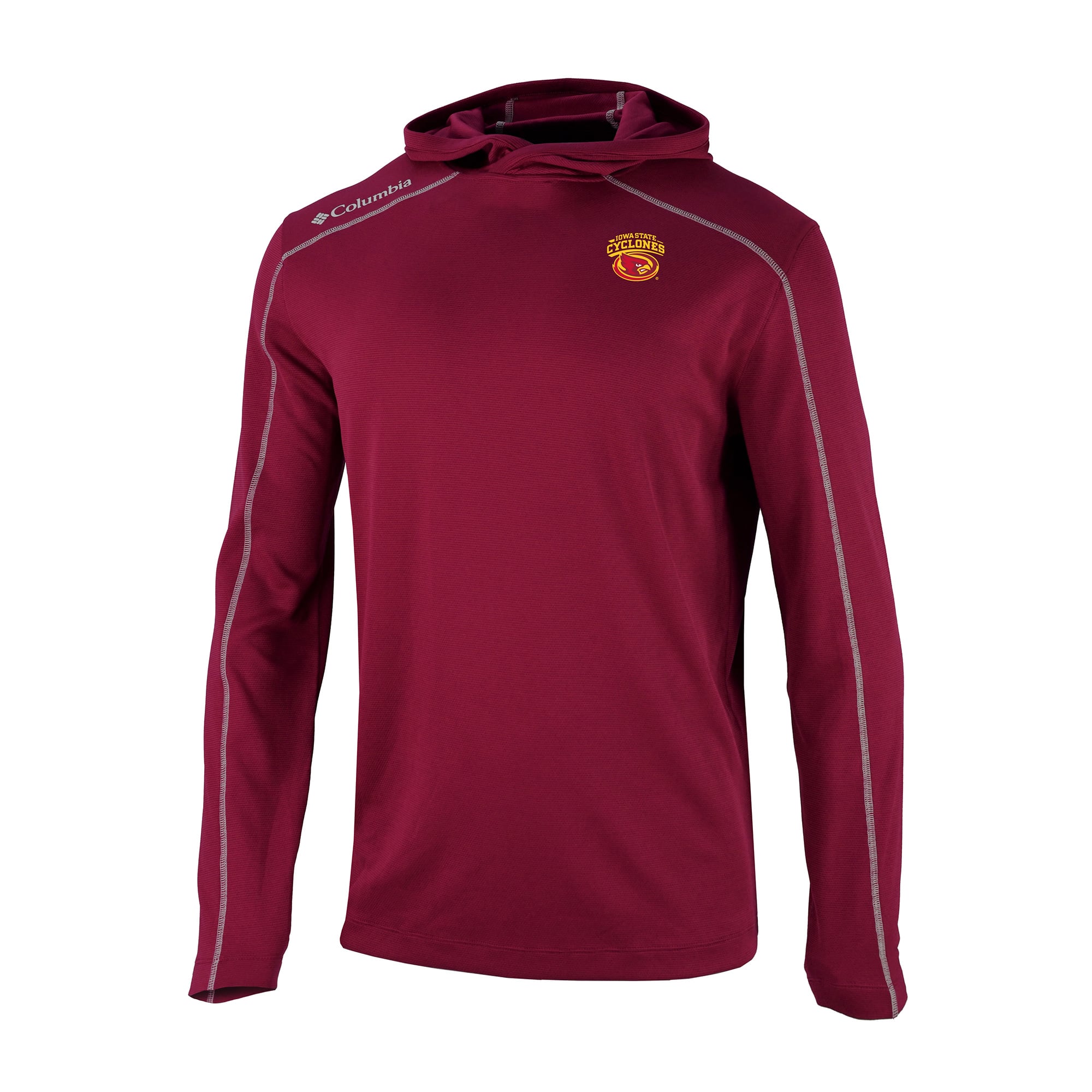 Men's Columbia Cardinal Iowa State Cyclones Shotgun Pullover Hoodie