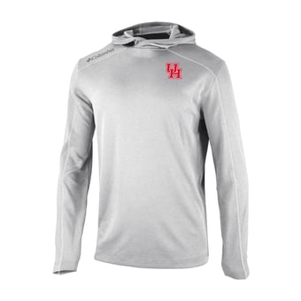 Men's Columbia Gray Houston Cougars Shotgun Pullover Hoodie