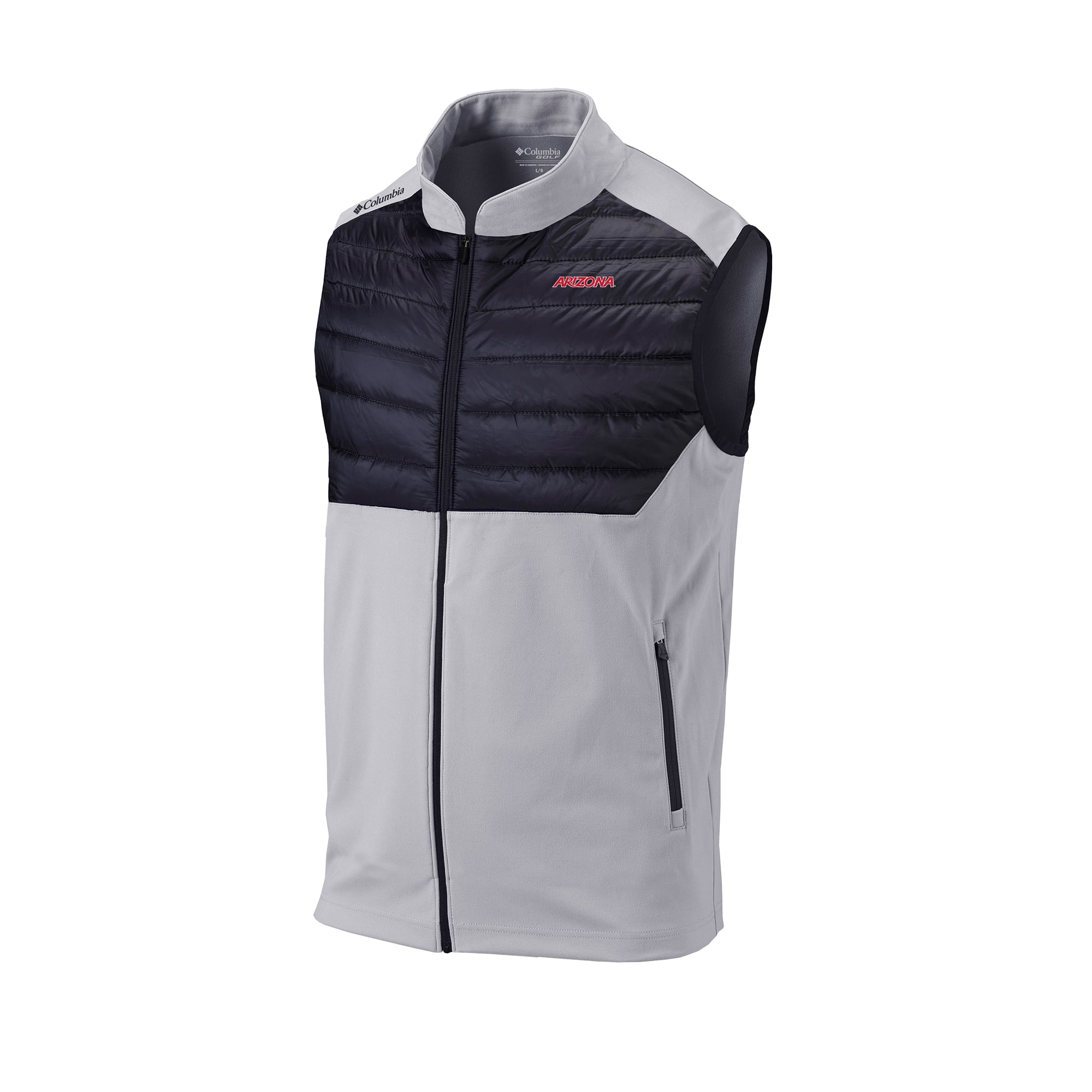 Men's Columbia Gray Arizona Wildcats Omni-Wick In The Element Full-Zip Vest