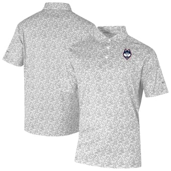 Men's Columbia Gray UConn Huskies Westside Country Polo