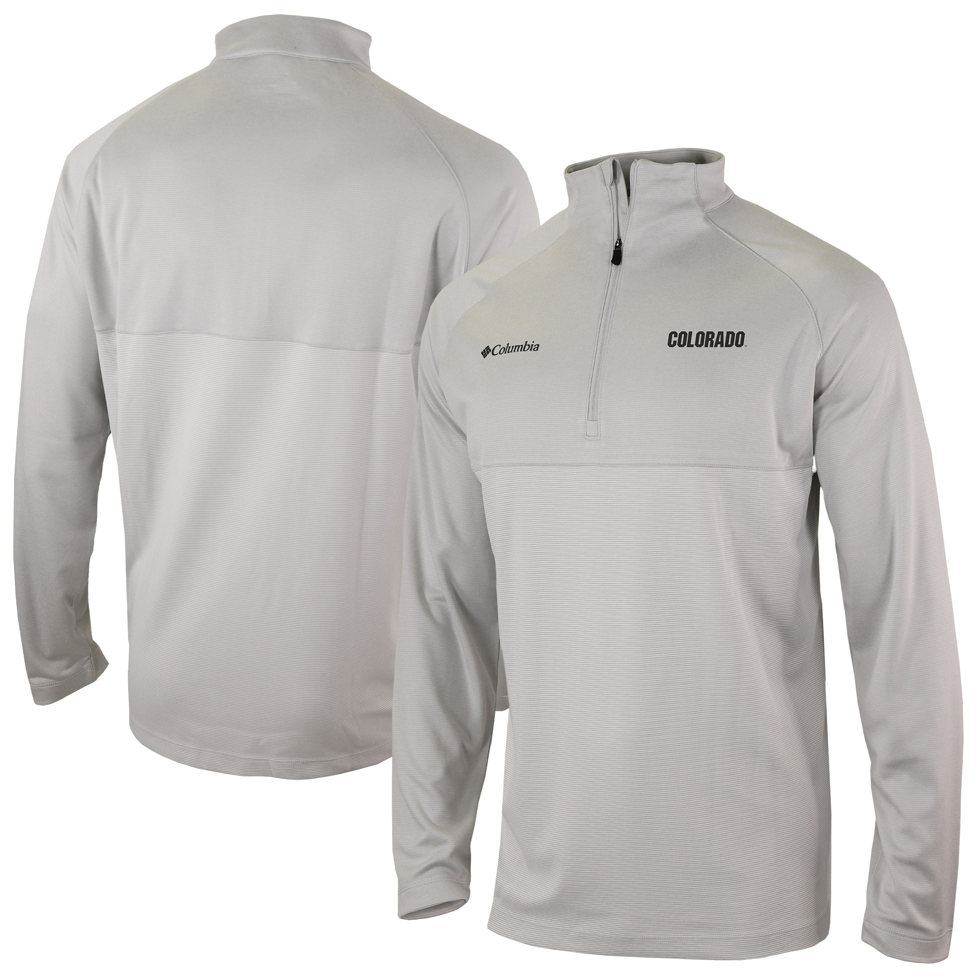 Men's Columbia Gray Colorado Buffaloes Omni-Wick Raglan Rockin' It Quarter-Zip Top