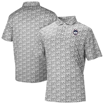 Men's Columbia Gray UConn Huskies Catchy Swing Polo