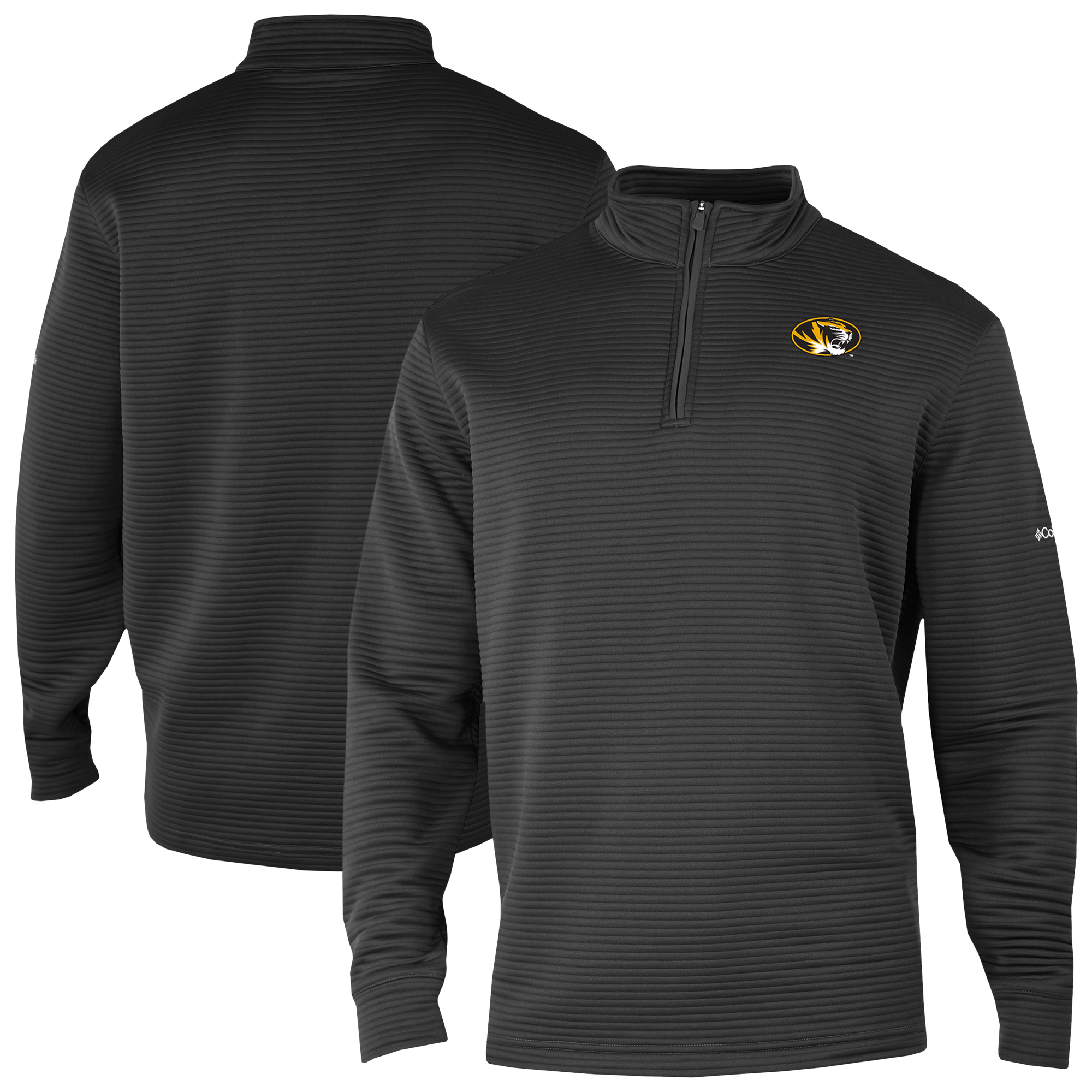 Men's Columbia Black Missouri Tigers Omni-Wick Pack It Up Quarter-Zip Pullover