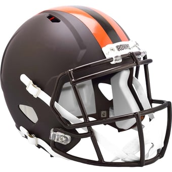 Cleveland Browns Riddell 2025 On-Field Alternate Alpha Dawg Riddell Speed Replica Helmet
