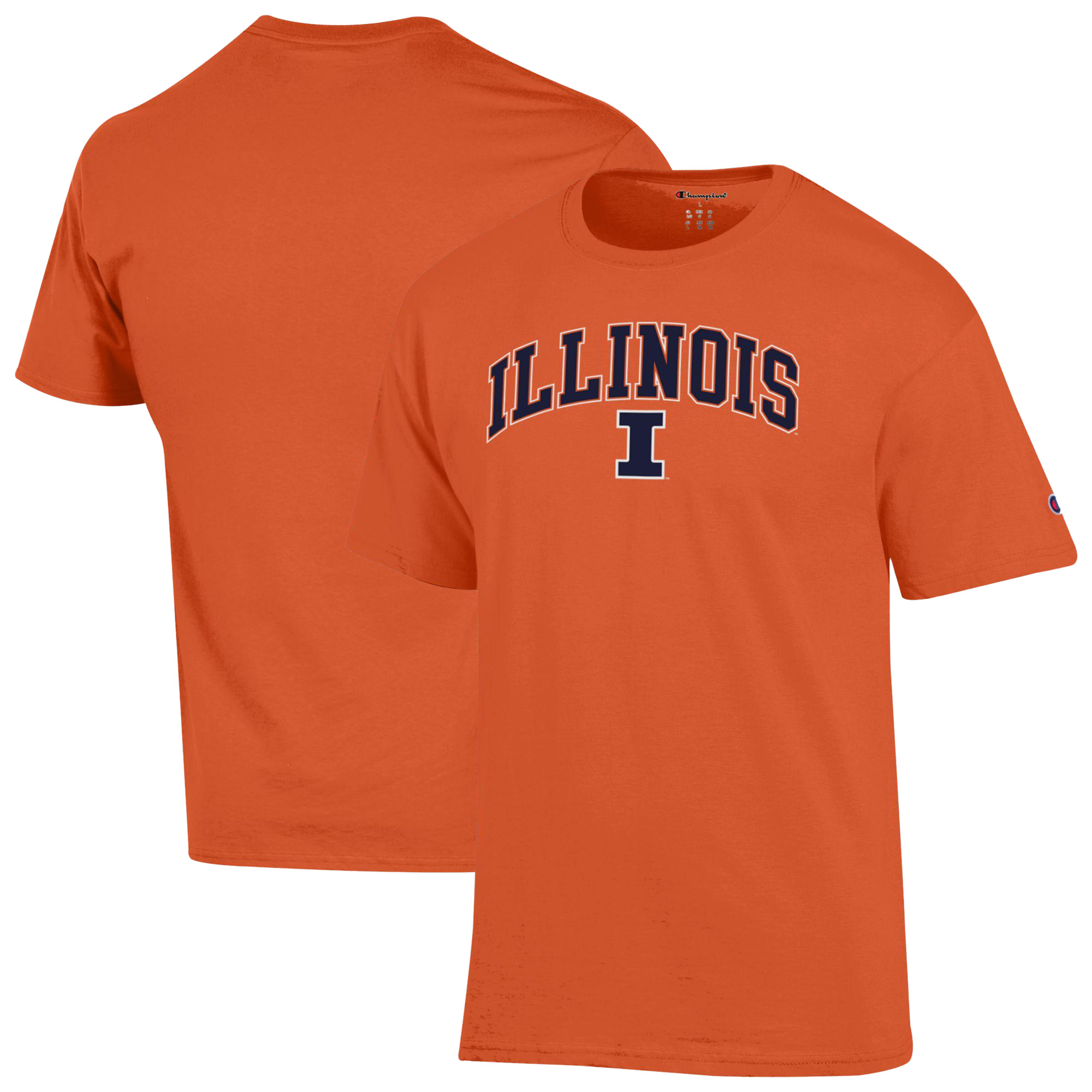Men’s Champion Orange Illinois Fighting Illini Arch Over Logo T-Shirt Men’s Champion Orange Illinois Fighting Illini Arch Over Logo T-Shirt