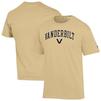 Men's Champion  Vegas Gold Vanderbilt Commodores Arched Logo T-Shirt
