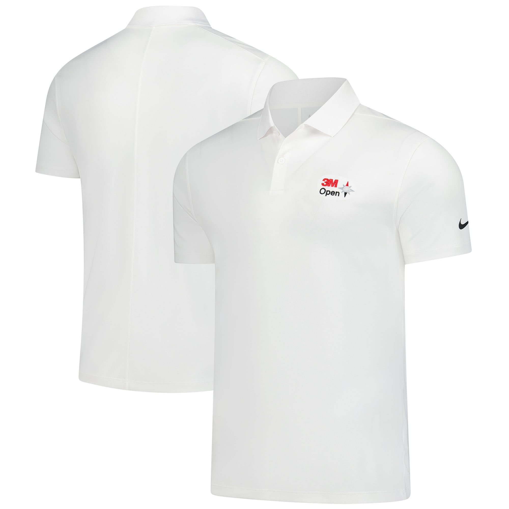 Men's Nike  White 3M Open Performance Victory Solid Polo