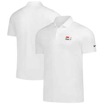 Men's Nike  White 3M Open Performance Victory Solid Polo