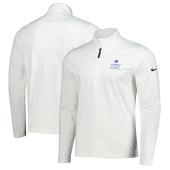 Men's Nike  White The Zurich Classic Victory Performance Quarter-Zip Pullover