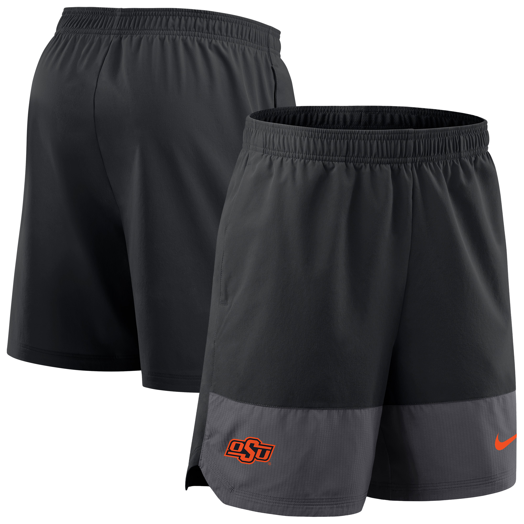 Men's Nike Black Oklahoma State Cowboys 2025 Sideline Performance Shorts
