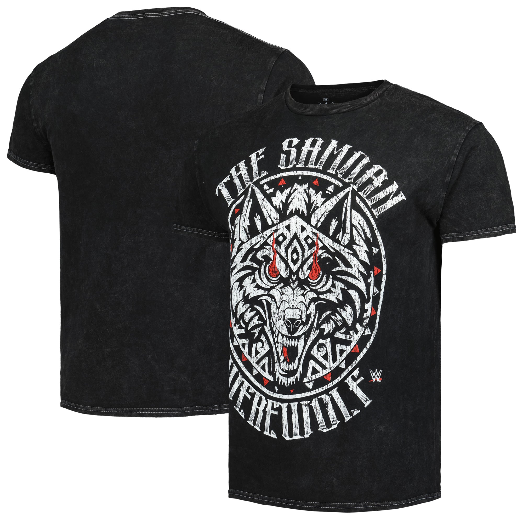 Men's Ripple Junction  Black Jacob Fatu Samoan Werewolf Tattoo Graphic T-Shirt