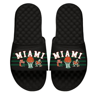Unisex ISlide  Miami Hurricanes Collage Basketball Slide Sandals