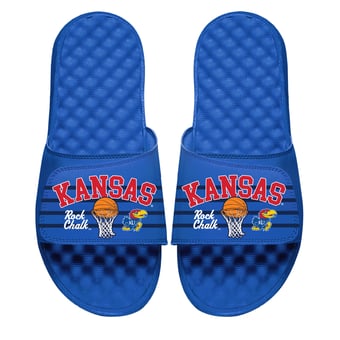 Unisex ISlide  Kansas Jayhawks Collage Basketball Slide Sandals