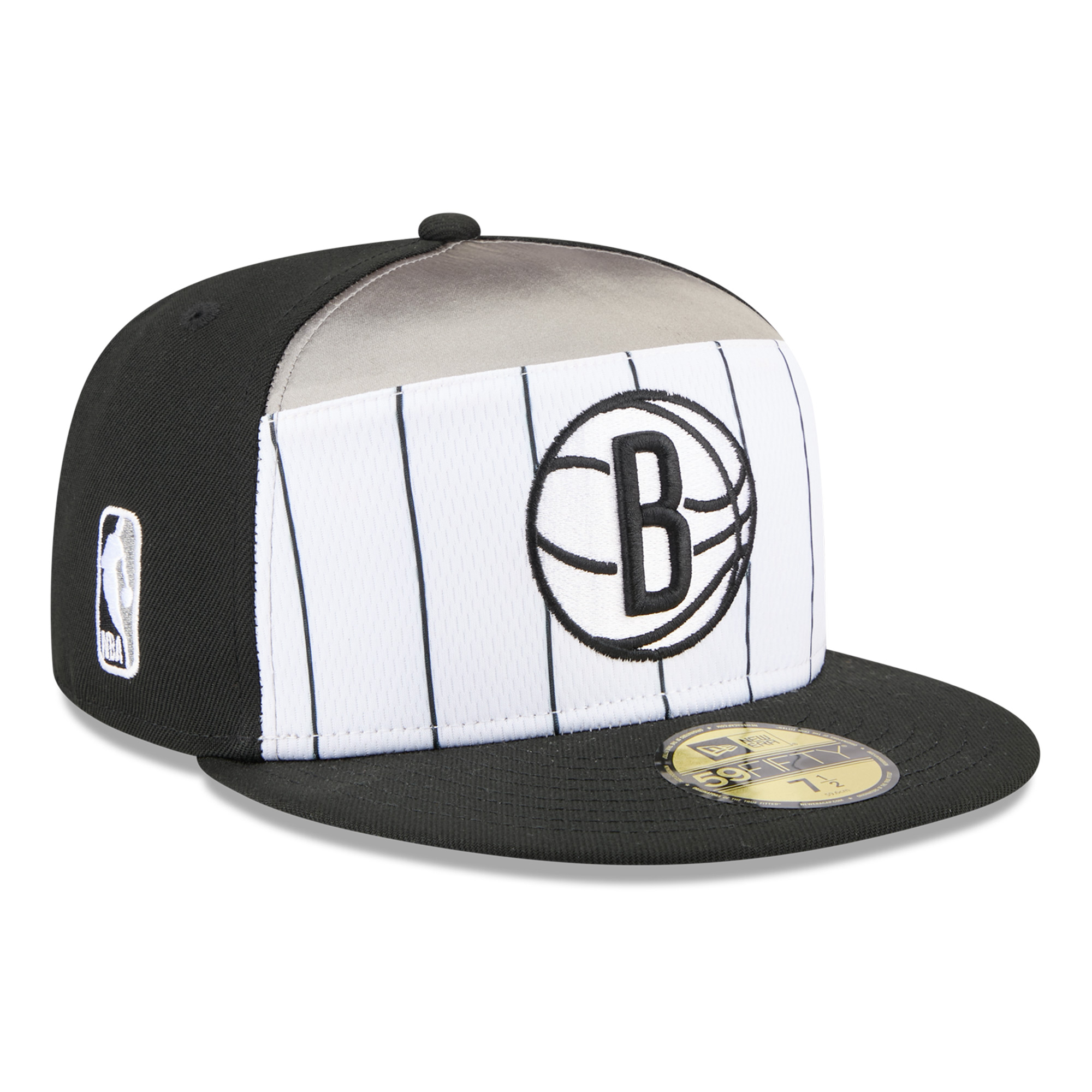 Men’s New Era White/Black Brooklyn Nets 2025 NBA Tip Off Split Panel 59FIFTY Fitted Hat Men’s New Era White/Black Brooklyn Nets 2025 NBA Tip Off Split Panel 59FIFTY Fitted Hat