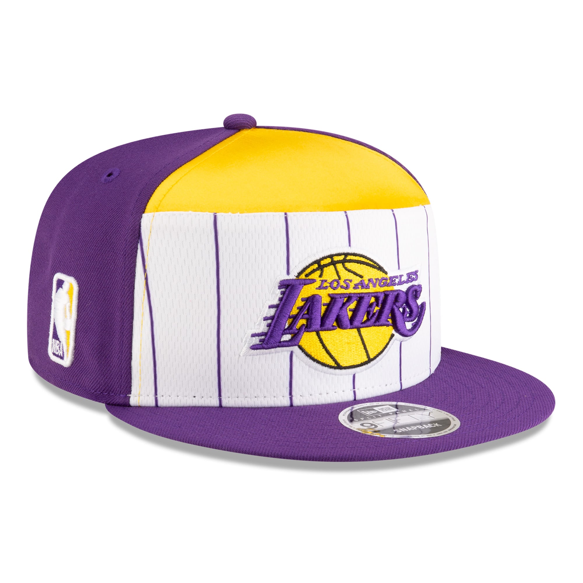 Men's New Era  White/Purple Los Angeles Lakers 2025 NBA Tip Off Split Panel 9FIFTY Snapback Hat
