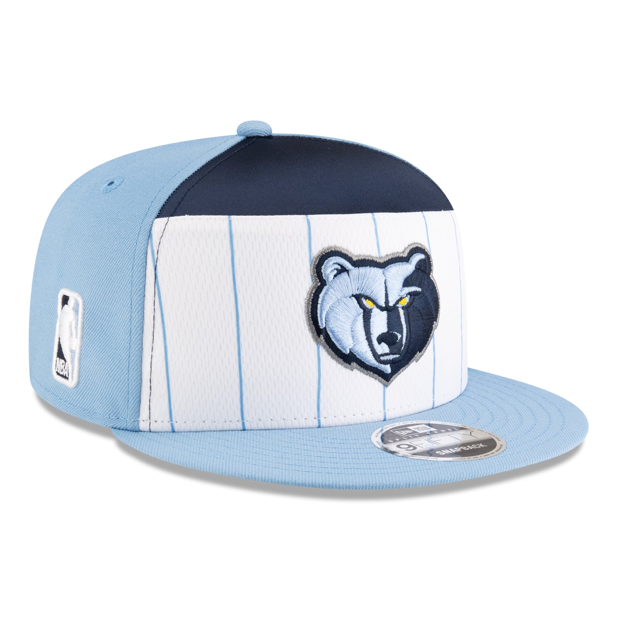 Men's New Era  White/Light Blue Memphis Grizzlies 2025 NBA Tip Off Split Panel 9FIFTY Snapback Hat