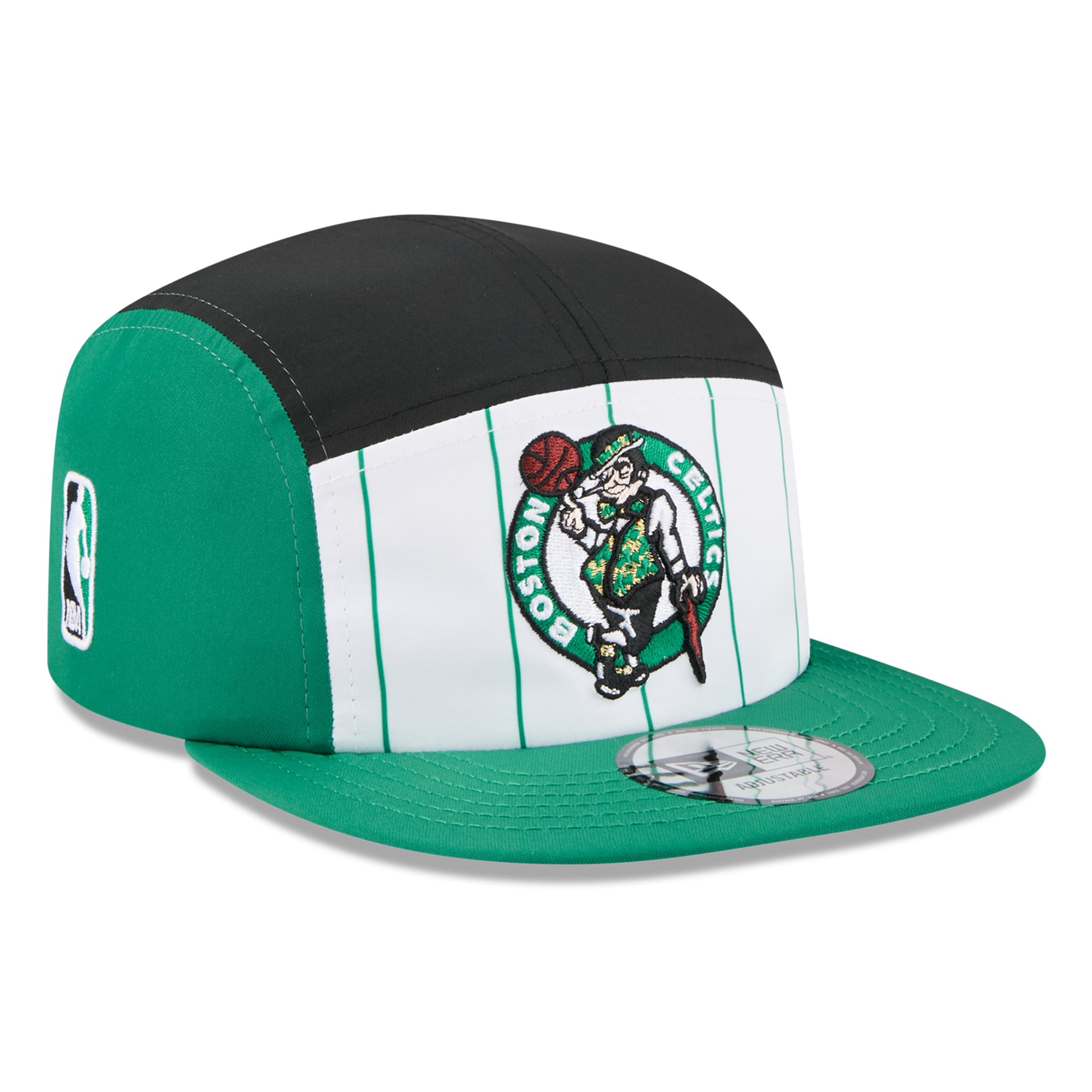 Men's New Era  White/Kelly Green Boston Celtics 2025 NBA Tip Off Camper Adjustable Hat