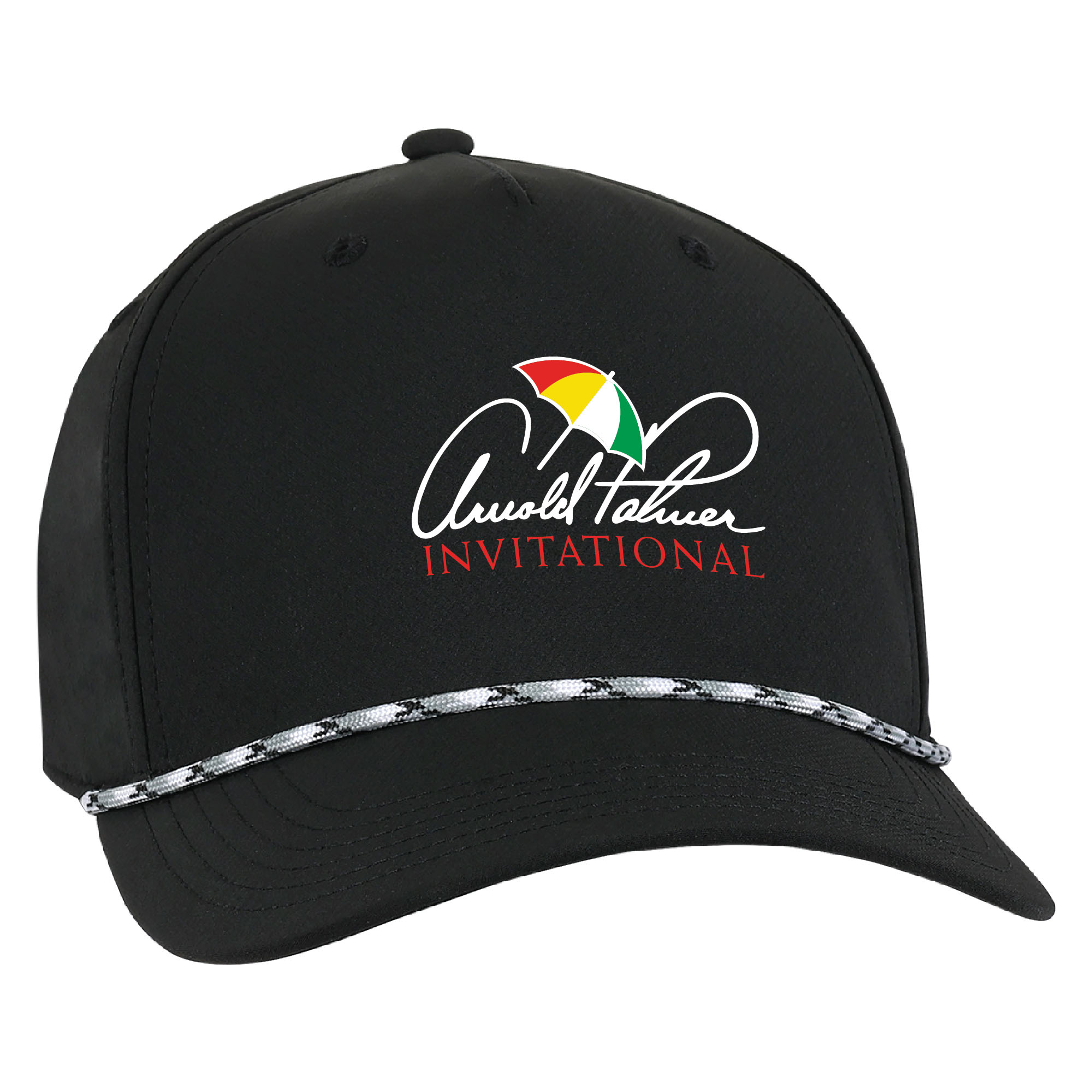 Unisex Ahead  Black Arnold Palmer Invitational Alto Adjustable Rope Hat