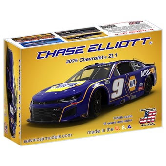 Salvinos JR Models Chase Elliott 2025 #9 NAPA 1:24 Chevrolet Camaro ZL1 Model Car Kit