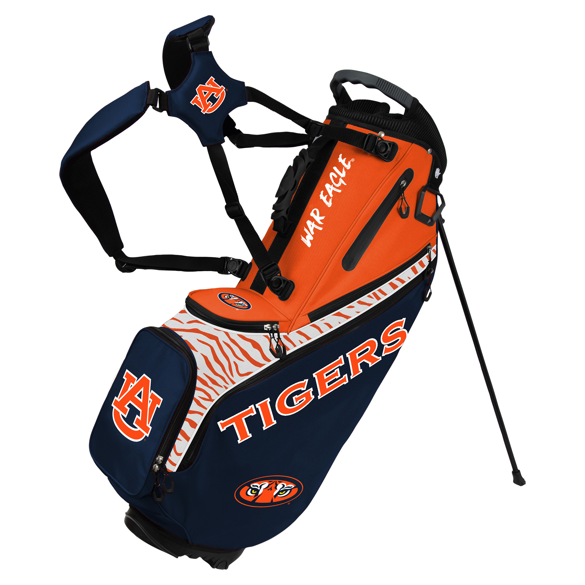 WinCraft Auburn Tigers Back Nine Stand Golf Bag WinCraft Auburn Tigers Back Nine Stand Golf Bag