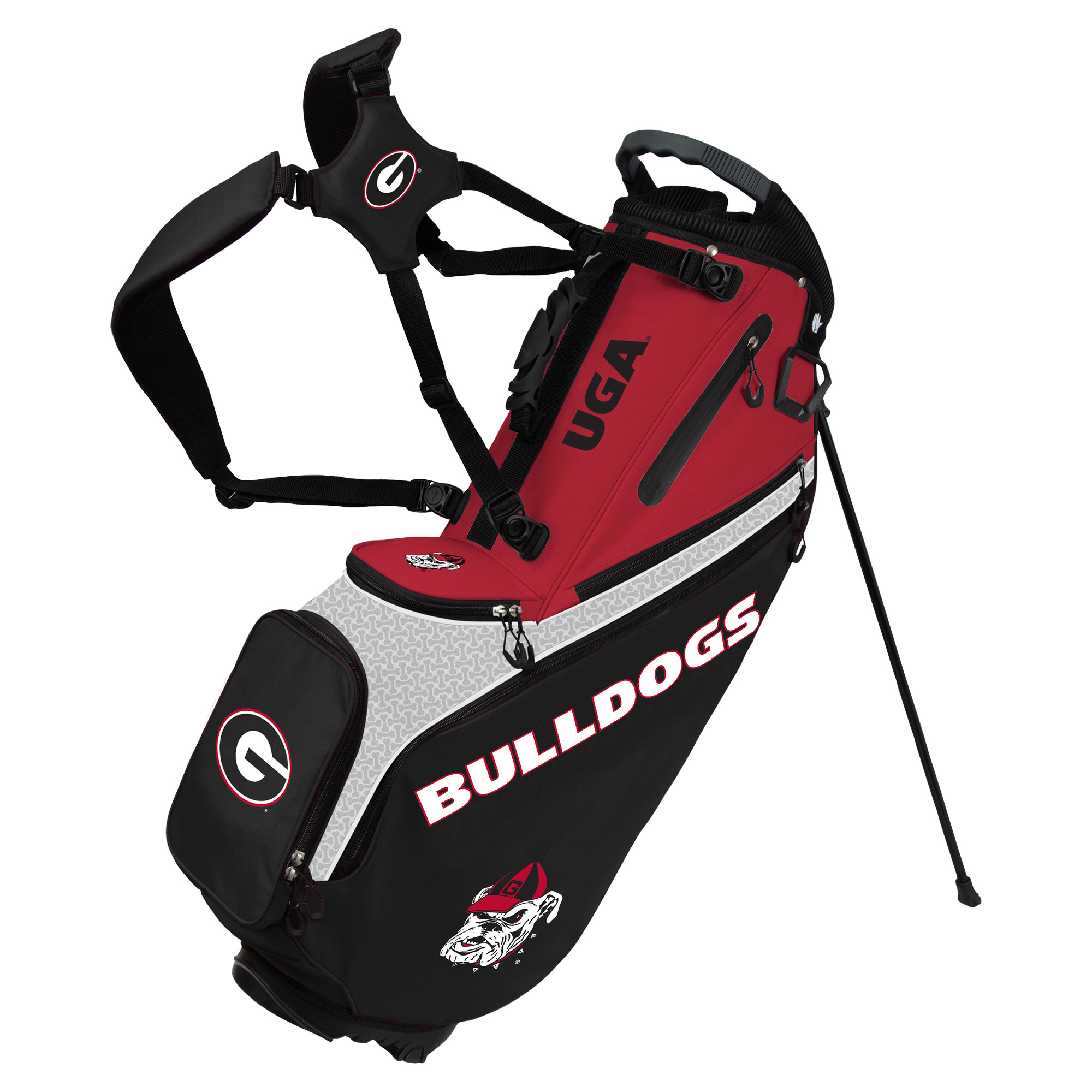 WinCraft Georgia Bulldogs Back Nine Stand Golf Bag WinCraft Georgia Bulldogs Back Nine Stand Golf Bag