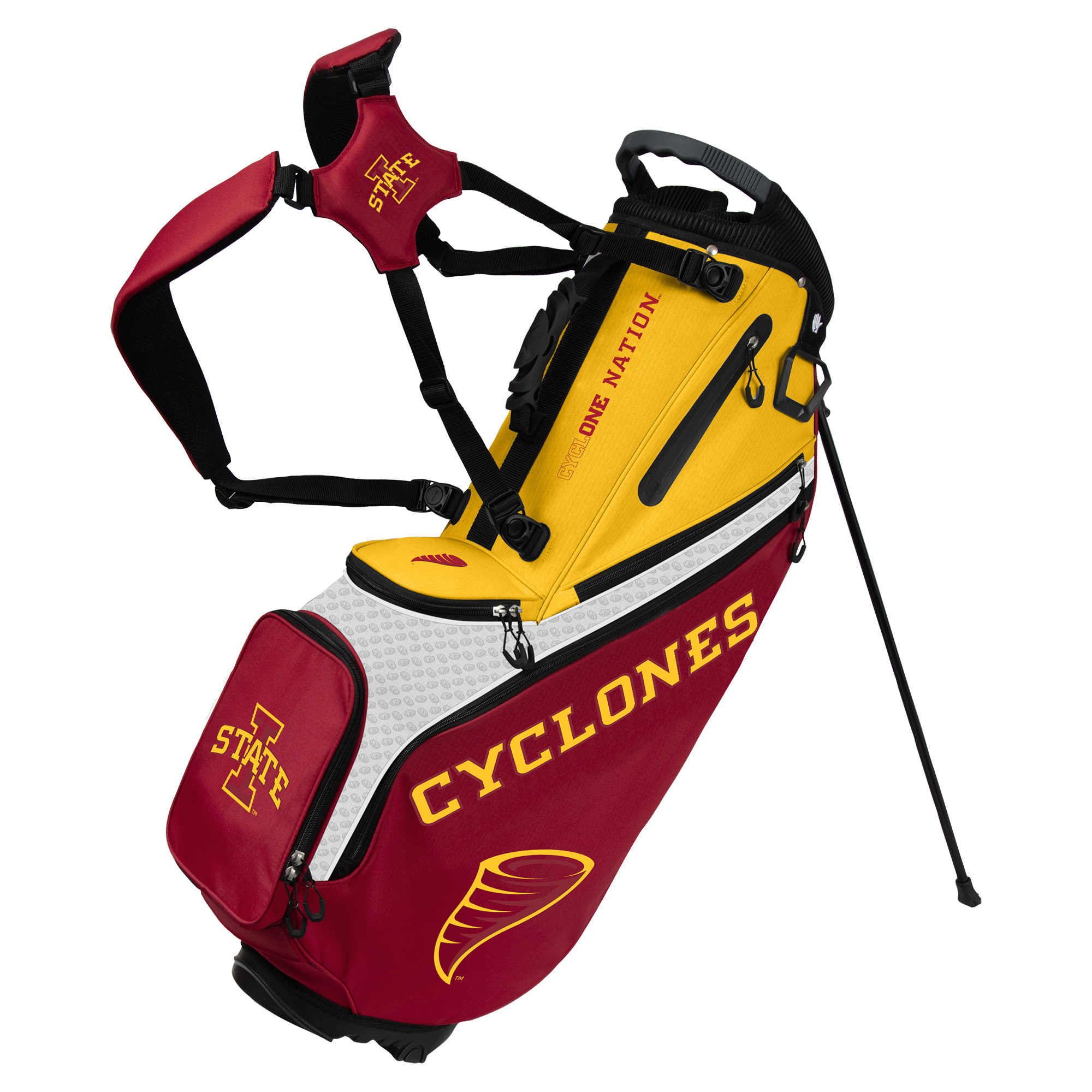 WinCraft Iowa State Cyclones Back Nine Stand Golf Bag WinCraft Iowa State Cyclones Back Nine Stand Golf Bag