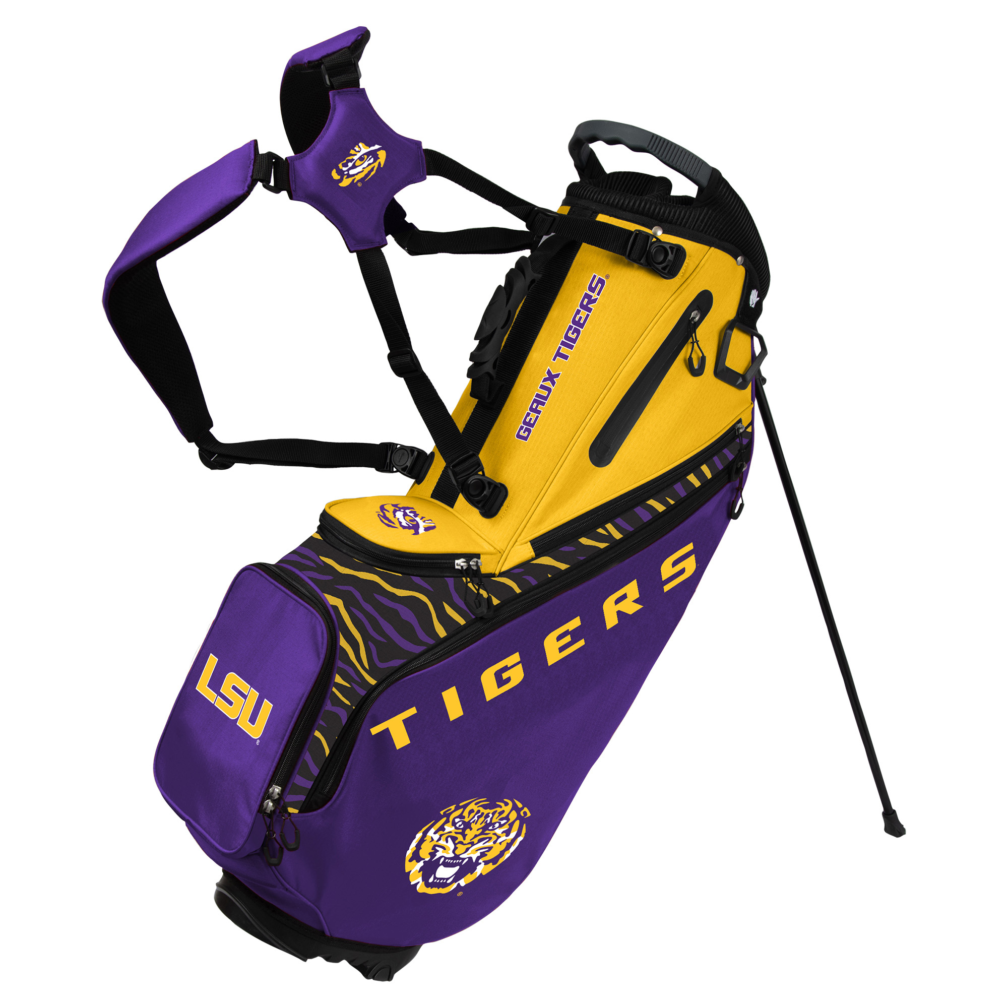WinCraft LSU Tigers Back Nine Stand Golf Bag WinCraft LSU Tigers Back Nine Stand Golf Bag