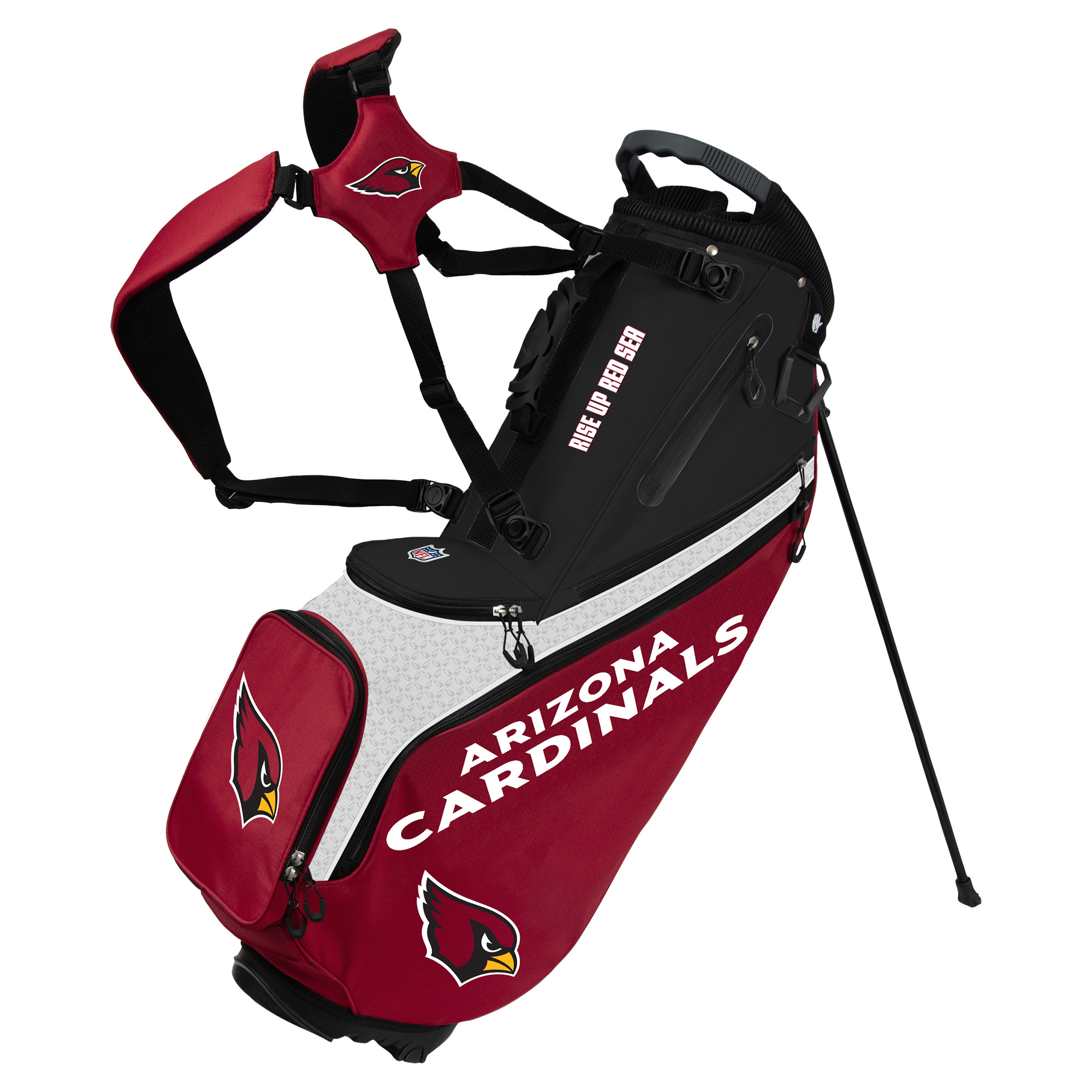 WinCraft Arizona Cardinals Back Nine Stand Golf Bag WinCraft Arizona Cardinals Back Nine Stand Golf Bag