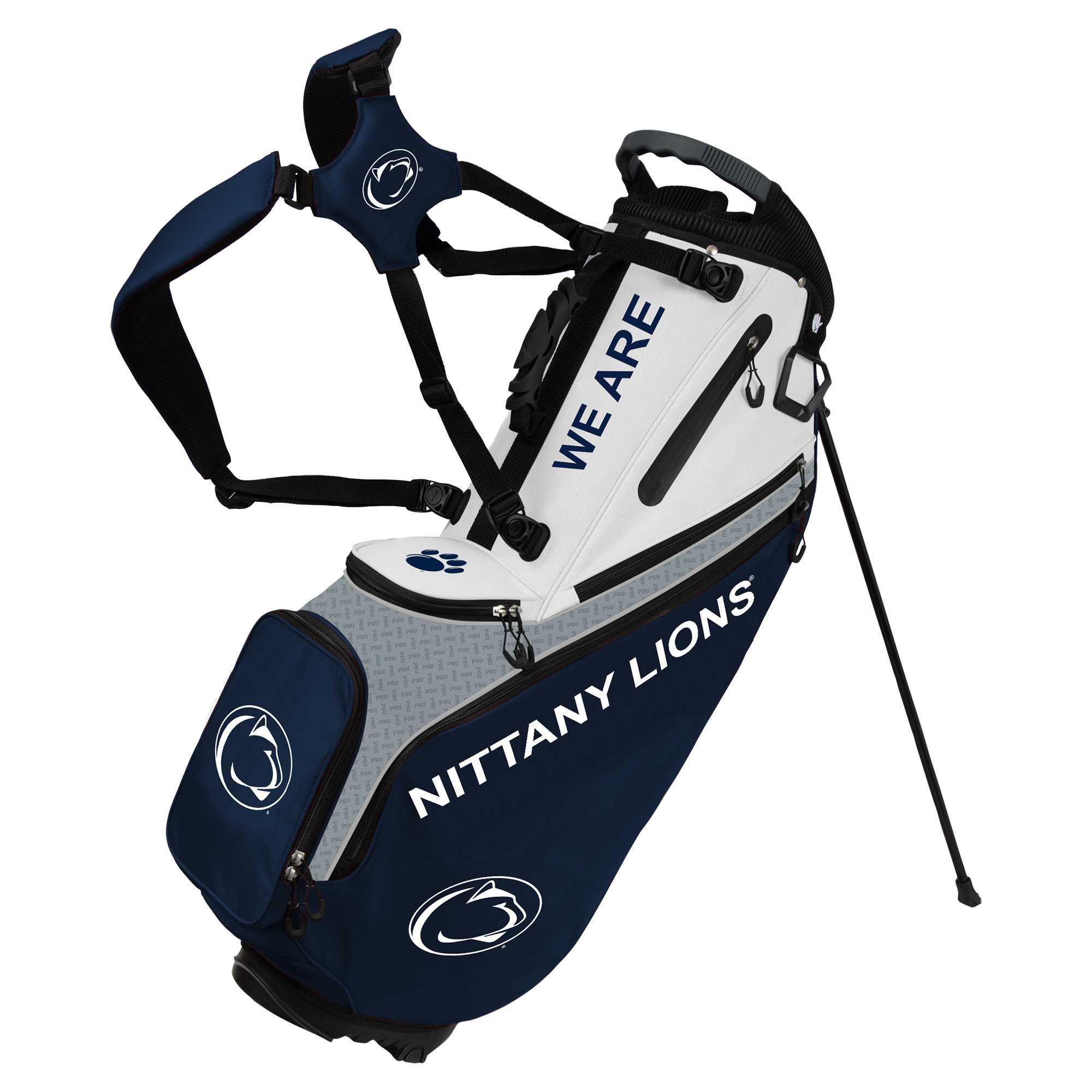 WinCraft Penn State Nittany Lions Back Nine Stand Golf Bag WinCraft Penn State Nittany Lions Back Nine Stand Golf Bag
