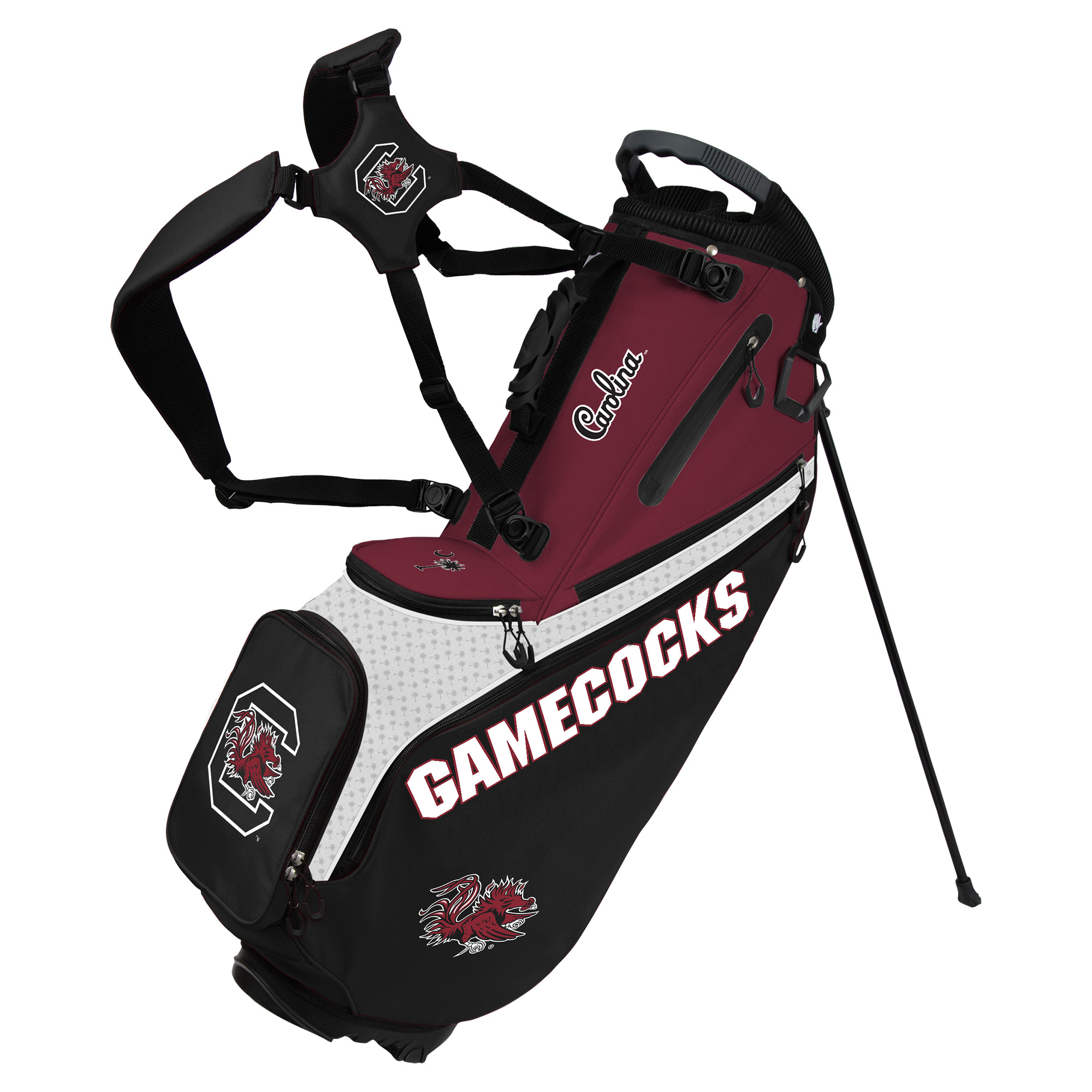 WinCraft South Carolina Gamecocks Back Nine Stand Golf Bag WinCraft South Carolina Gamecocks Back Nine Stand Golf Bag