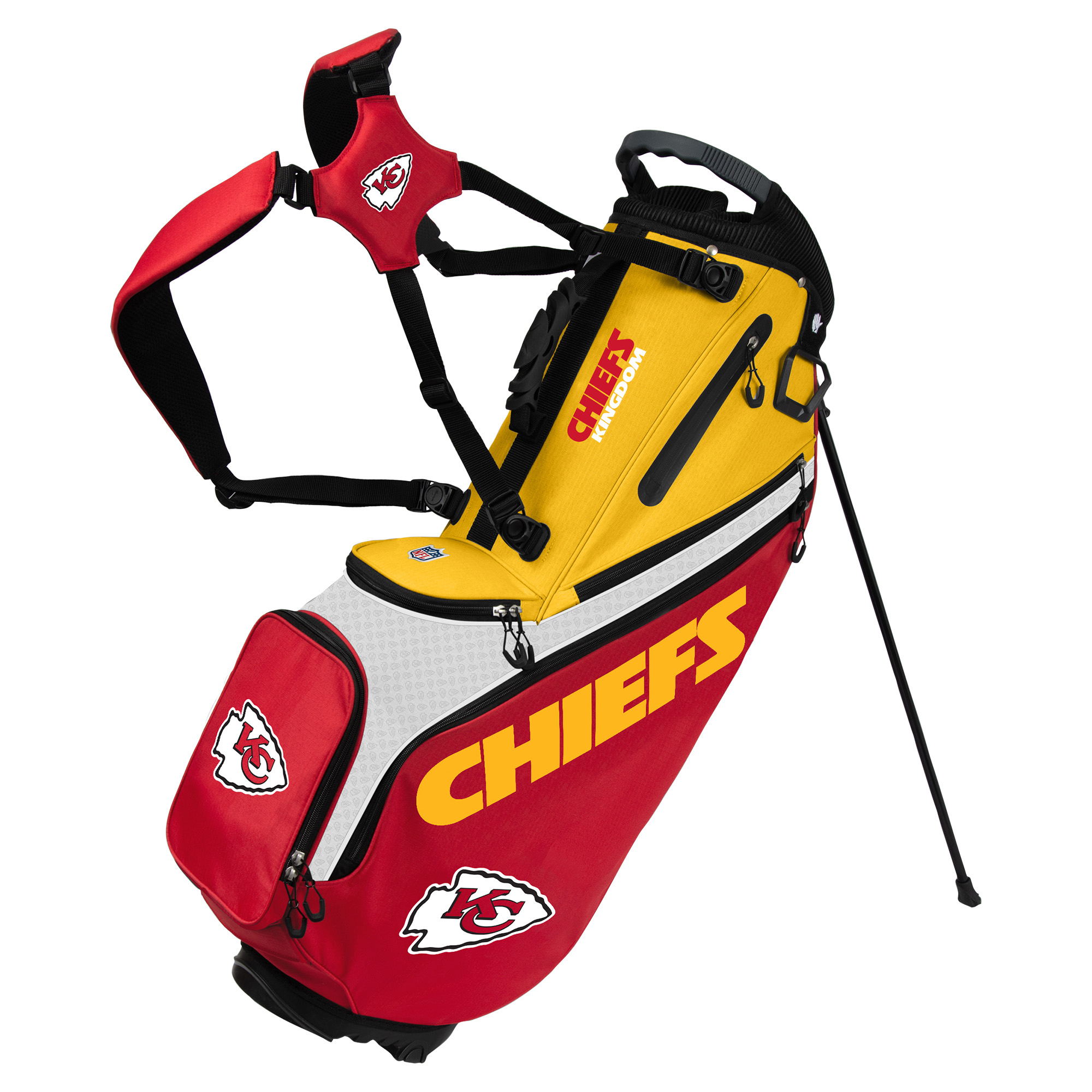 WinCraft Kansas City Chiefs Back Nine Stand Golf Bag WinCraft Kansas City Chiefs Back Nine Stand Golf Bag
