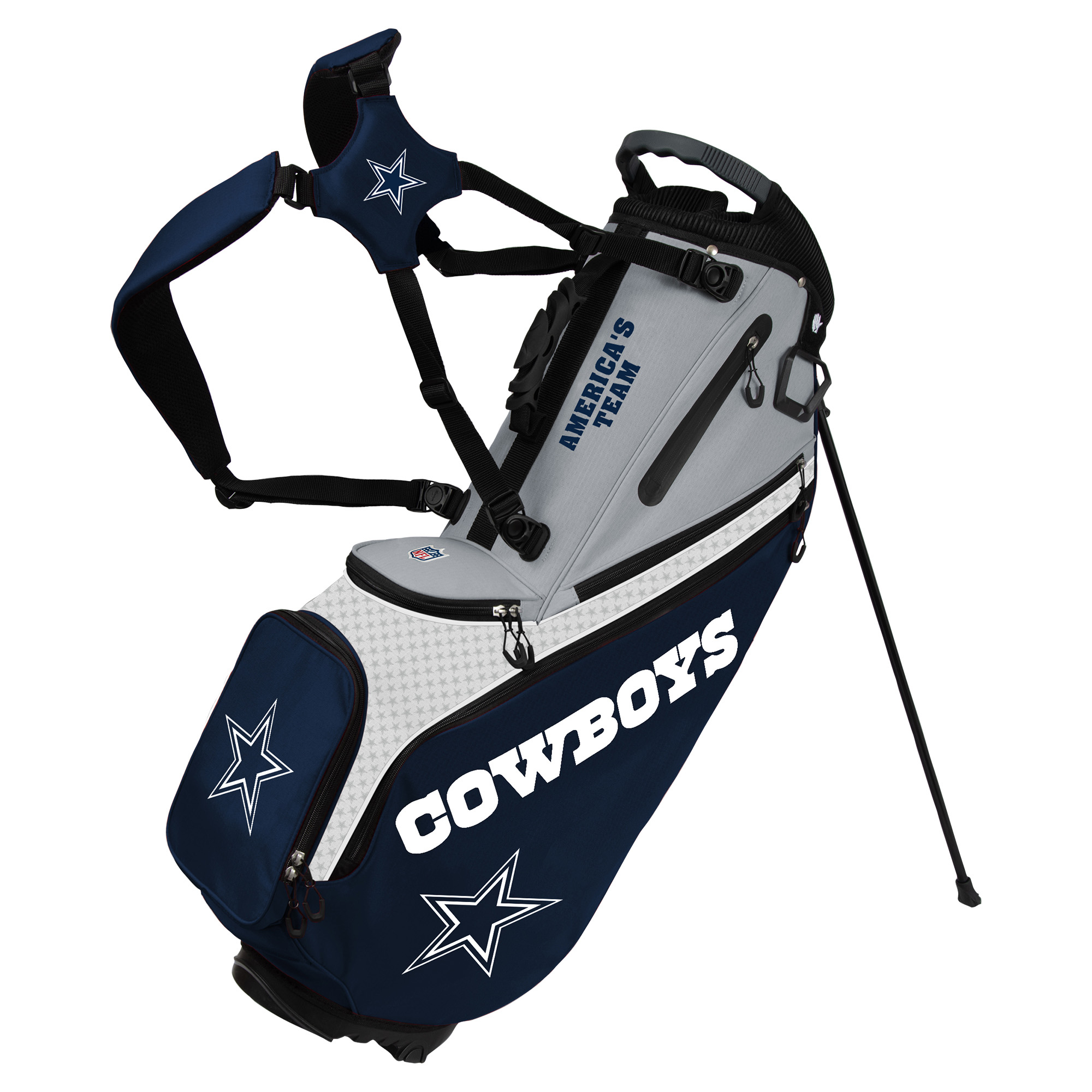 WinCraft Dallas Cowboys Back Nine Stand Golf Bag WinCraft Dallas Cowboys Back Nine Stand Golf Bag