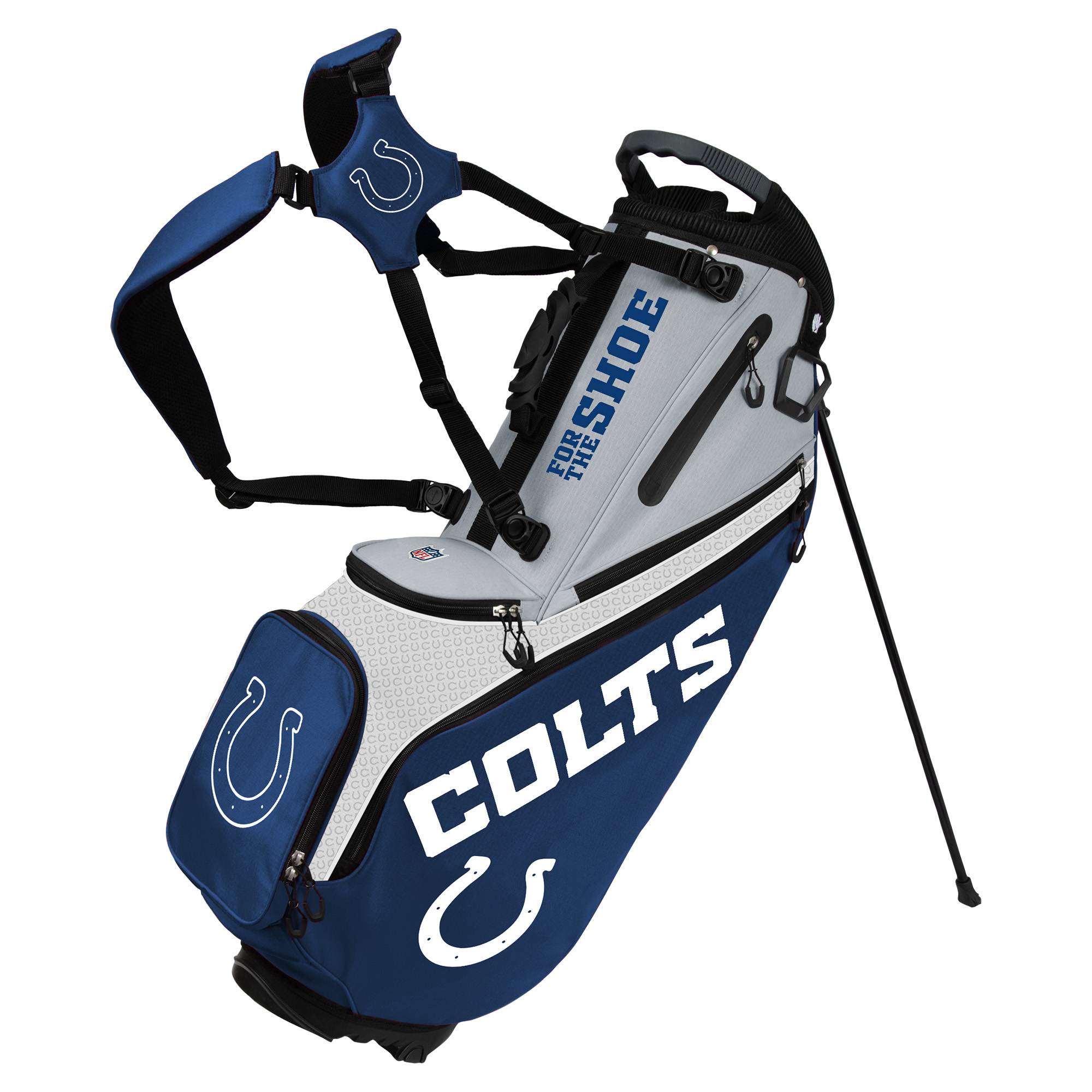 WinCraft Indianapolis Colts Back Nine Stand Golf Bag WinCraft Indianapolis Colts Back Nine Stand Golf Bag