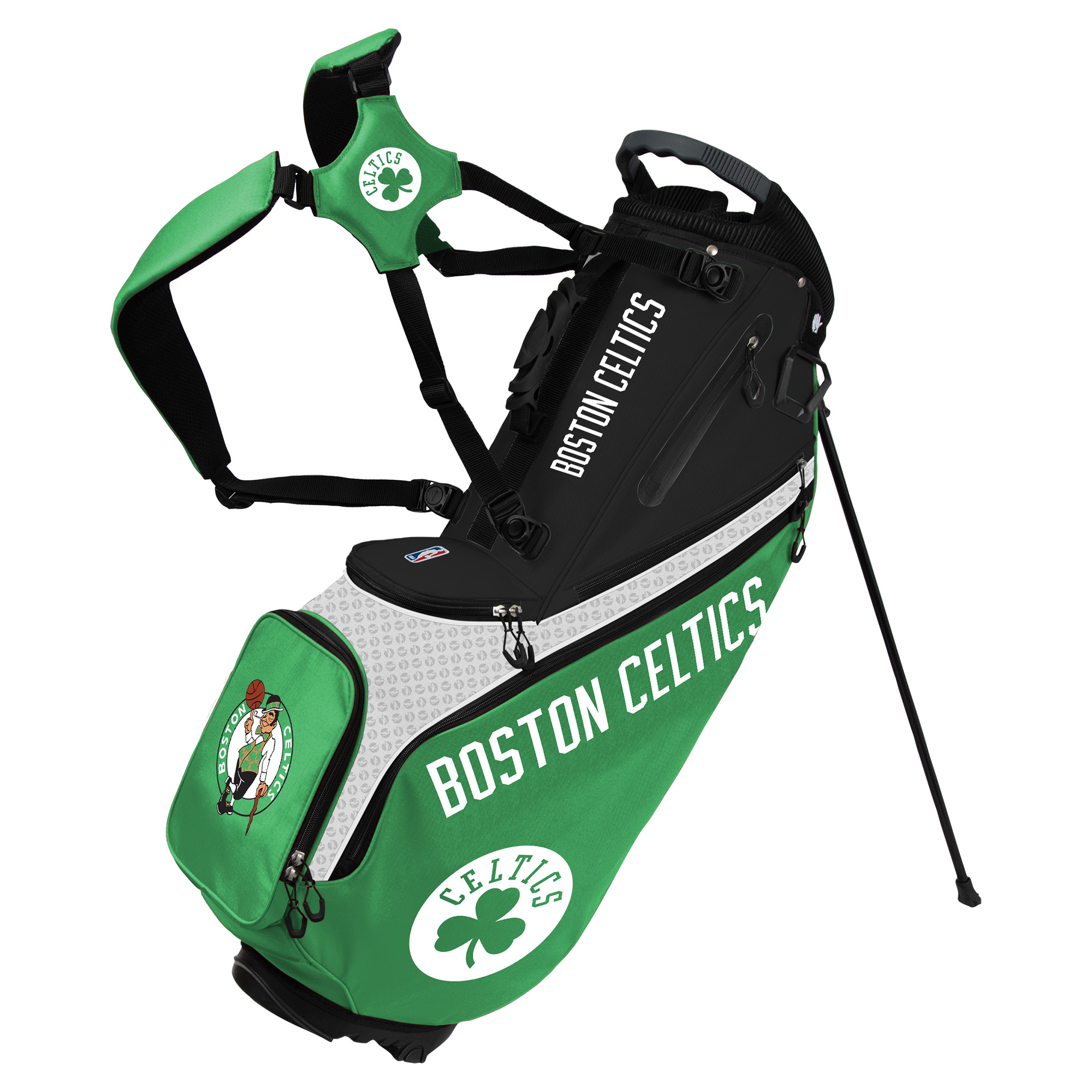 WinCraft Boston Celtics Back Nine Stand Golf Bag WinCraft Boston Celtics Back Nine Stand Golf Bag