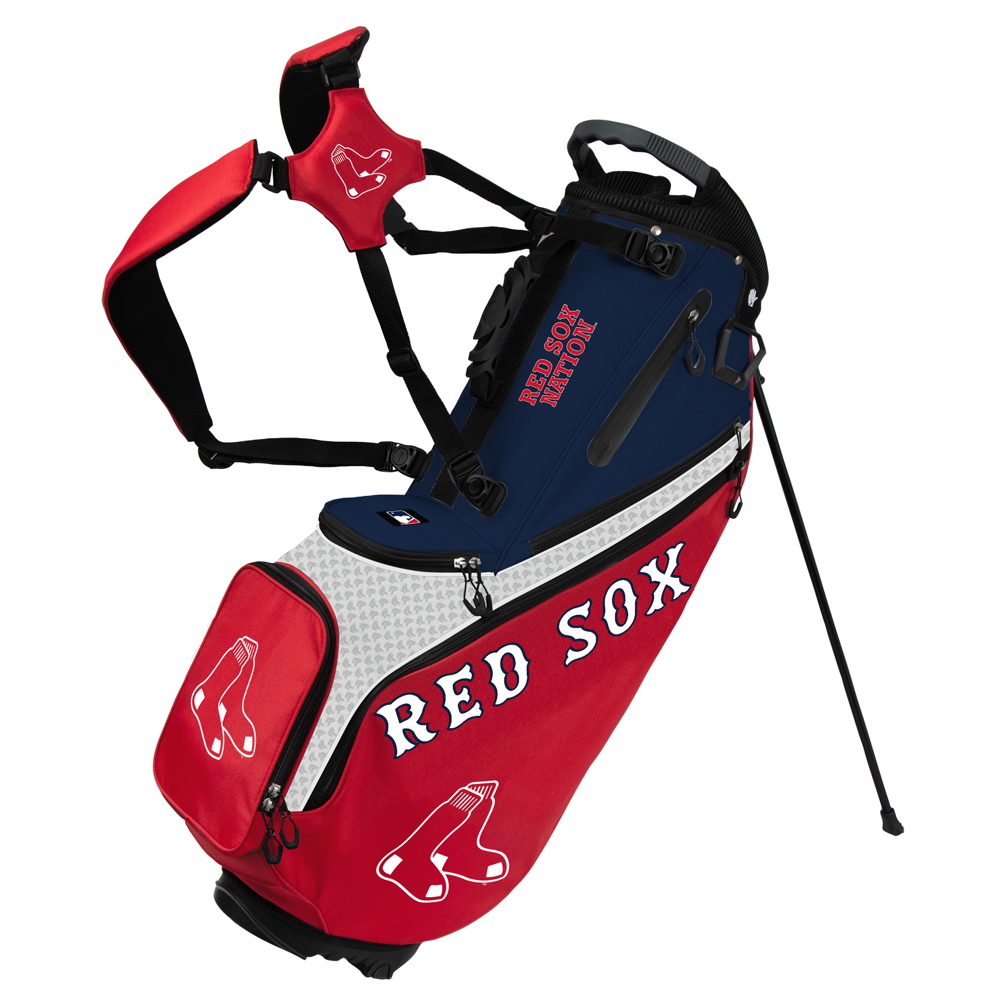 WinCraft Boston Red Sox Back Nine Stand Golf Bag WinCraft Boston Red Sox Back Nine Stand Golf Bag