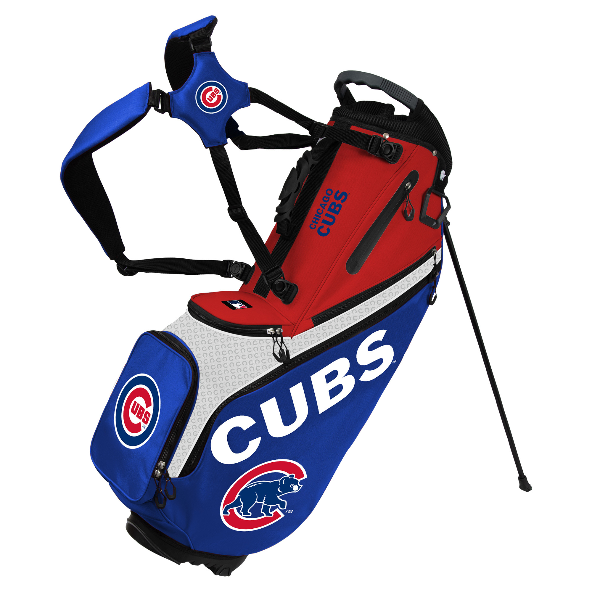 WinCraft Chicago Cubs Back Nine Stand Golf Bag WinCraft Chicago Cubs Back Nine Stand Golf Bag