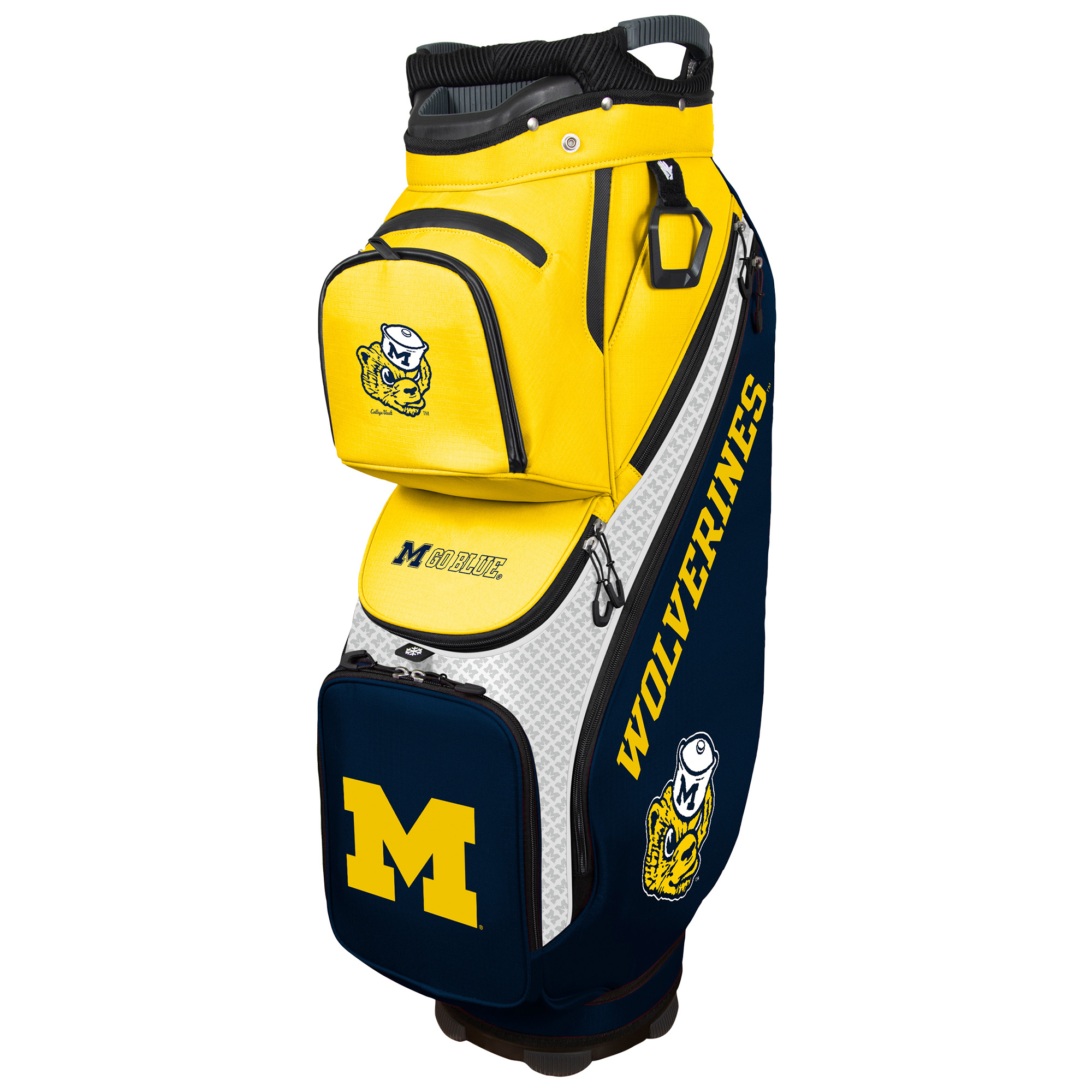 WinCraft Michigan Wolverines Clubhouse Cooler Cart Golf Bag
