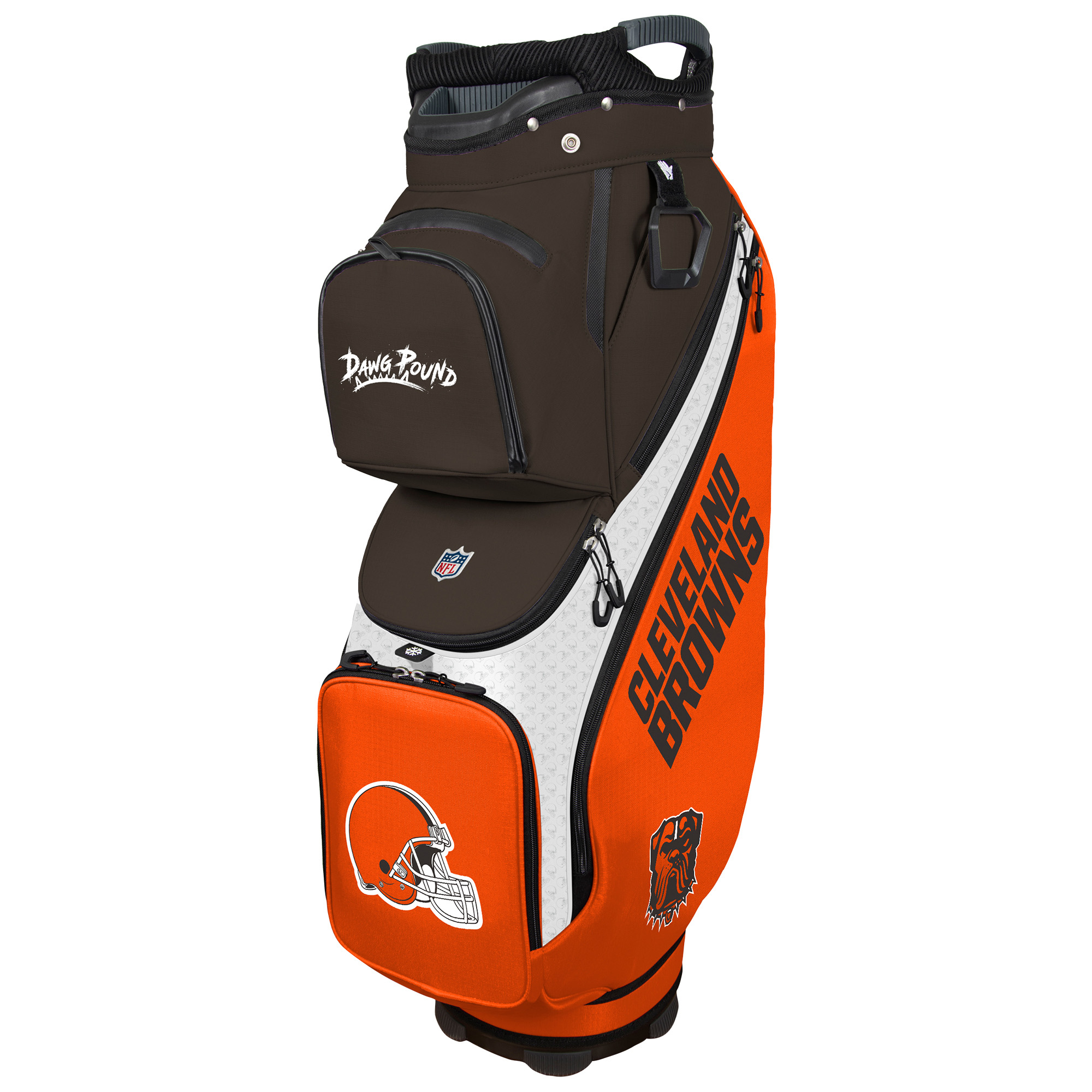 WinCraft Cleveland Browns Clubhouse Cooler Cart Golf Bag