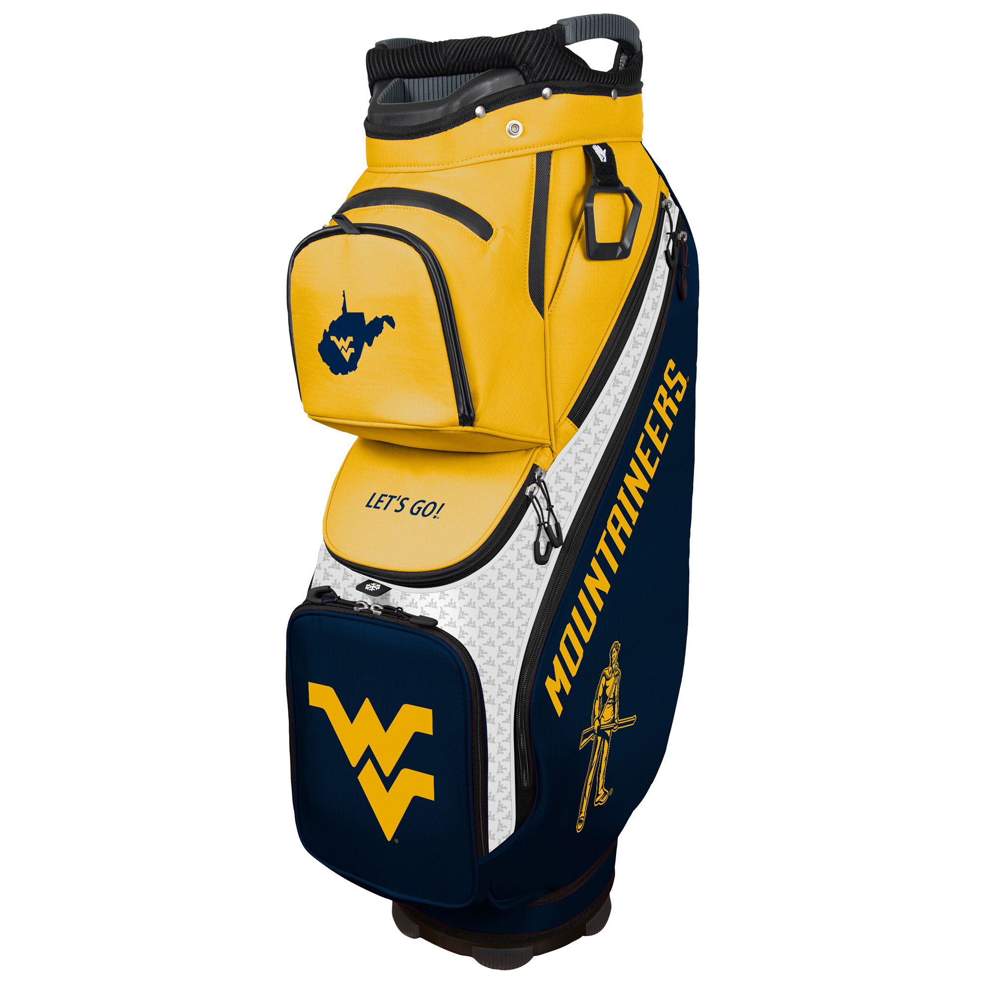 WinCraft West Virginia Mountaineers Clubhouse Cooler Cart Golf Bag