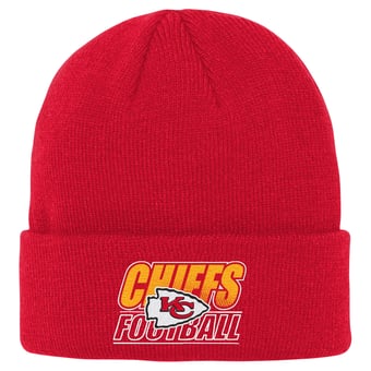 Youth Outerstuff  Red Kansas City Chiefs Team Gradient Cuffed Knit Hat