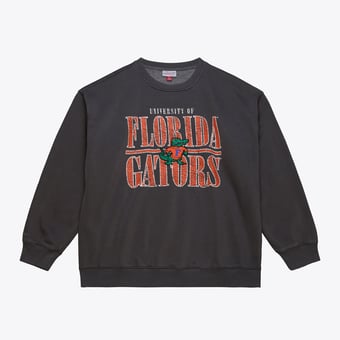 Men's Mitchell & Ness Charcoal Florida Gators Downtown Fleece Sweatshirt