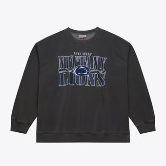 Men's Mitchell & Ness Charcoal Penn State Nittany Lions Downtown Fleece Sweatshirt