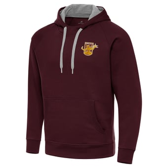 Men's Antigua  Maroon Detroit City FC Victory Raglan Pullover Hoodie