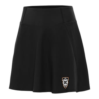 Women's Antigua Black Orange County SC Chip Skort