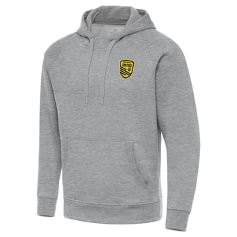 Men's Antigua Heather Gray New Mexico United  Big & Tall Victory Pullover Hoodie