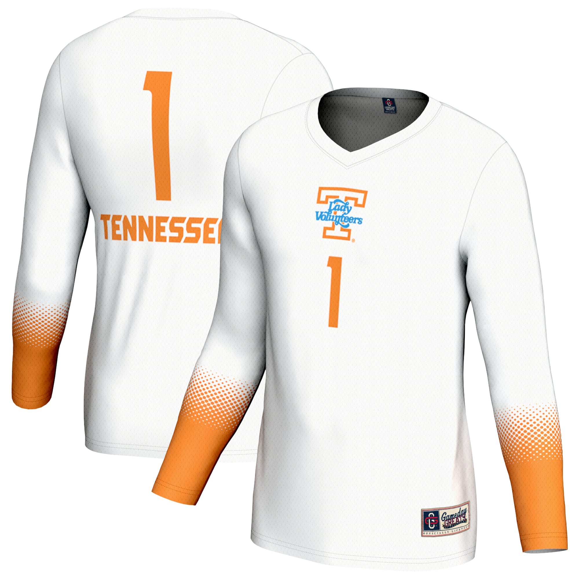 Youth GameDay Greats  White Tennessee Volunteers Volleyball Fashion Jersey