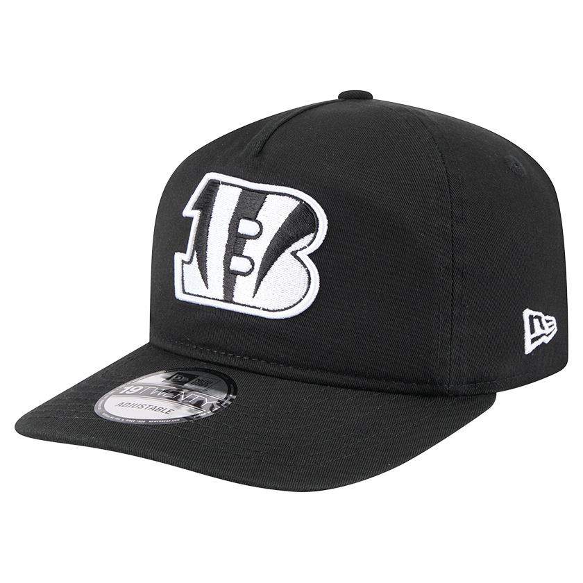Men's New Era Black/White Cincinnati Bengals 19TWENTY Adjustable Hat