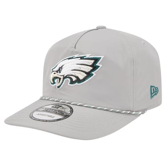 Men's New Era Silver Philadelphia Eagles Rope 19TWENTY Hat